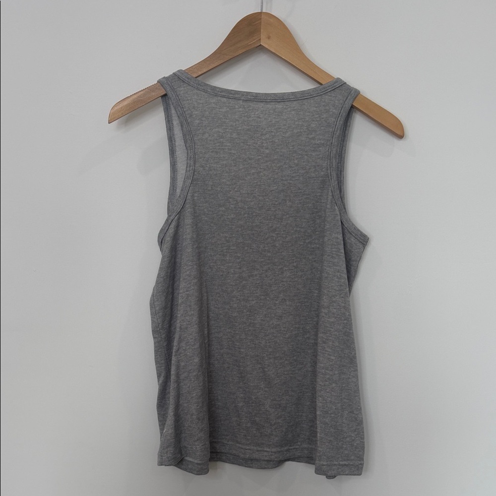 Danskin Heather Gray Sleep Tank โ Gold Accents Lounge Top (Size Medium) ๐โจ - Picture 3 of 6